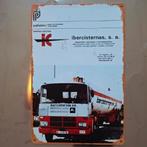 Truck met tankoplegger metalen wandplaat, Ophalen of Verzenden, Zo goed als nieuw