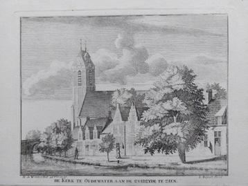 10 / De kerk te Oudewater    Kopergravure uit 1746 beschikbaar voor biedingen