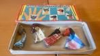 Vintage vingerpoppetjes van TOFA, hout, jaren '60, in doos, Antiek en Kunst, Curiosa en Brocante, Ophalen of Verzenden