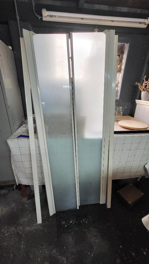 NIS Douchedeuren Dubbele douchedeur, Doe-het-zelf en Verbouw, Sanitair, Gebruikt, Douche, Ophalen
