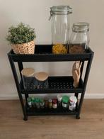 IKEA Zwarte Trolley Rolkarretje rolwagentje, Ophalen of Verzenden, Nieuw