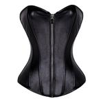 Dames zwart korset met rits corset lak sexy leren maat 34-50, Kleding | Dames, Body of Korset, Zwart, Verzenden