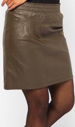Hema echt leren kaki rokje NIEUW maat 36, Nieuw, Ophalen of Verzenden, Maat 36 (S), Hema