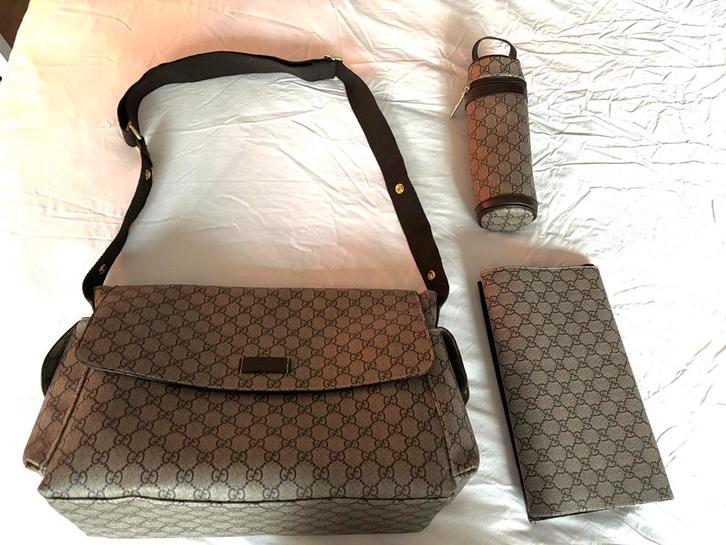 Gucci Luiertas, Kinderen en Baby's, Luiertassen, Zo goed als nieuw, Schoudertas, Ophalen of Verzenden