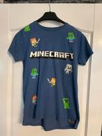 Blauwe minecraft t-shirt maar 170, Kinderen en Baby's, Jongen, Ophalen of Verzenden, Zo goed als nieuw, Shirt of Longsleeve