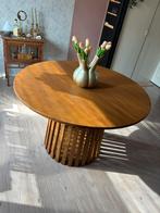 Mooie houten eetkamertafel, Huis en Inrichting, Ophalen, 100 tot 150 cm, Rond, 50 tot 100 cm