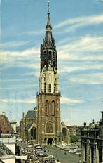 Delft, Markt met Nieuwe Kerk - VW-bus - 1964 gelopen, Verzamelen, Gelopen, Zuid-Holland, 1960 tot 1980, Ophalen of Verzenden