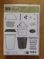 Stampin' Up! stempelbundel met stansen - Coffee Café, Hobby en Vrije tijd, Stempelen, Ophalen of Verzenden, Zo goed als nieuw