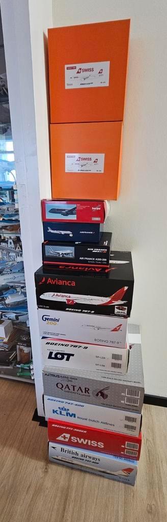 12 diecast modellen 1/200 Gemini200 JC Wings Inflight200, Verzamelen, Luchtvaart en Vliegtuigspotten, Zo goed als nieuw, Schaalmodel