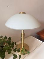 Messing lamp met mushroom lamp, Antiek en Kunst, Antiek | Lampen, Ophalen of Verzenden