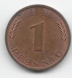 Duitsland 1 pfennig 1980 (J) KM# 105, Postzegels en Munten, Munten | Europa | Niet-Euromunten, Verzenden, Duitsland, Losse munt