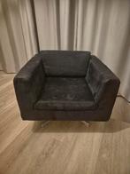 Zwarte fauteuil zeer goede staat, Ophalen, 75 tot 100 cm, Zo goed als nieuw, Stof