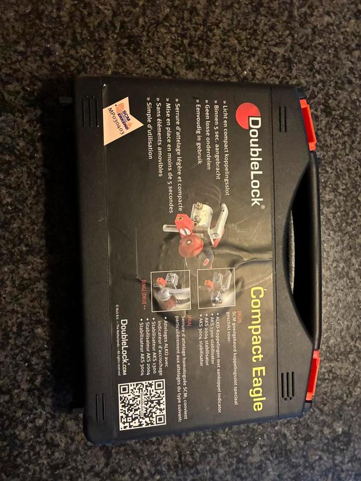 Doubele Lock Compact Eagle Disselslot, Caravans en Kamperen, Caravan accessoires, Nieuw, Ophalen