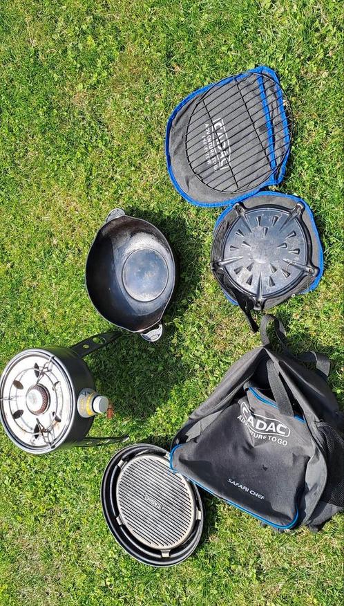 Gas barbecue 
CADAC SAFARI CHEF
ADVENTURE TO GO
Specificatie, Tuin en Terras, Gasbarbecues, Gebruikt, Ophalen