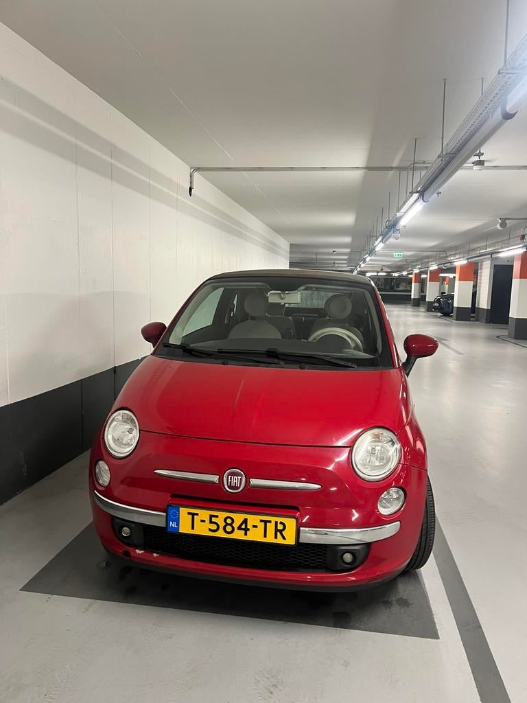 Fiat 500C cabrio - 0.9 85pk Turbo Twinair 2012 Rood, Auto's, 31 €/maand, Cabriolet, Handgeschakeld, Particulier