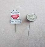2 Speldjes Amstel bier, Verzamelen, Speldjes, Pins en Buttons, Ophalen of Verzenden, Zo goed als nieuw, Merk, Speldje of Pin