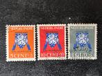 1941 NVPH 290-292, Vrij Nederland zegels, Postzegels en Munten, Postzegels | Nederlands-Indië en Nieuw-Guinea, Ophalen of Verzenden