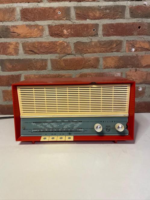 Philips B2X92A buizenradio, 1959/1960, Antiek en Kunst, Antiek | Tv's en Audio, Verzenden