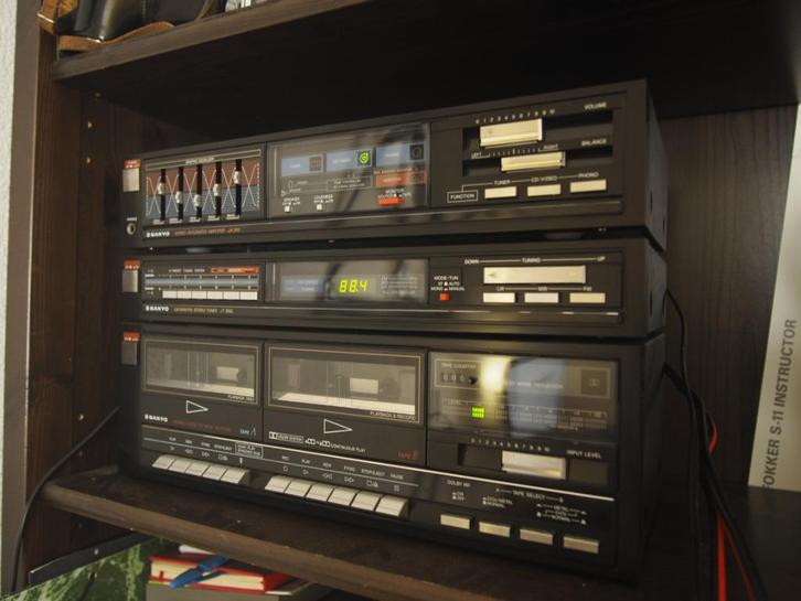Sanyo JA 366 stereotoren, Audio, Tv en Foto, Stereo-sets, Zo goed als nieuw, Cassettedeck, Tuner of Radio, Overige merken, Losse componenten