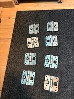 Deurscharnieren (8 stuks) voor 2 deuren, Doe-het-zelf en Verbouw, Ophalen of Verzenden, Nieuw
