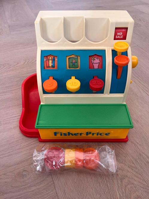 Vintage: Goed werkende speelgoed kassa Fisher Price, Kinderen en Baby's, Speelgoed | Fisher-Price, Zo goed als nieuw, Overige typen