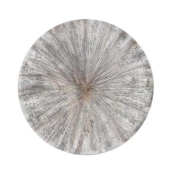 PTMD wandpaneel rond ribbed white, maat L (120 x 120 cm) beschikbaar voor biedingen