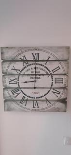 Vintage Houten Wandklok - Old Town Clocks, Huis en Inrichting, Woonaccessoires | Klokken, Ophalen, Zo goed als nieuw, Analoog