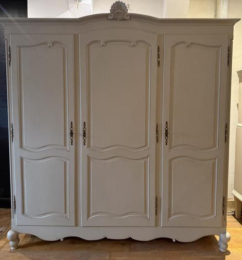 Queen Ann kledingkast, vintage hanglegkast 3-deurs kast VdlM, Huis en Inrichting, Kasten | Kledingkasten, Zo goed als nieuw, 200 cm of meer