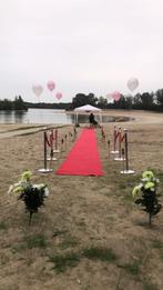 Te huur rode loper met paaltjes 25,00 GOEDKOOP, Ophalen, Zo goed als nieuw, Overige