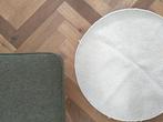Rond vloerkleed 100% wol / ecru, Ophalen of Verzenden, Zo goed als nieuw
