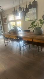 Bankjes, schoolbankjes vt wonen hout industrieel, Ophalen, Industrieel landelijk scandinavisch, 125 cm of meer, Zo goed als nieuw