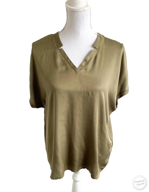 Mooi t-shirt van Gerry Weber 42, Kleding | Dames, T-shirts, Zo goed als nieuw, Maat 42/44 (L), Groen, Korte mouw, Ophalen of Verzenden