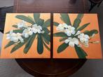 Leuke schilderijen van frangipangi bloemen, Ophalen of Verzenden