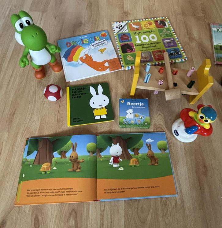 speelgoed van hout en kunststof voor peuter/kleuter, boeken, Kinderen en Baby's, Speelgoed | Houten speelgoed, Zo goed als nieuw