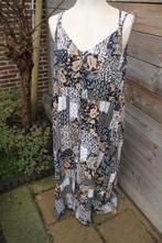 Doorknoopjurk zwart/ wit/ oranje FSTVL mt 46 Maxi Vaste prij, Kleding | Dames, Jurken, Zwart, Maat 46/48 (XL) of groter, Ophalen of Verzenden