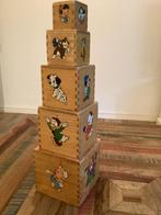 Disney Vintage Houten Kubussen Gebruikt,zie foto’s((Ophalen), Ophalen, Zo goed als nieuw