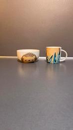 Kop en schaaltje egel hoort bij elkaar, Huis en Inrichting, Keuken | Servies, Ophalen of Verzenden, Zo goed als nieuw, Overige stijlen