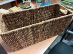 Rieten Mand Rechthoekig - Opbergmand, Mand, Ophalen of Verzenden, Zo goed als nieuw, Nvt