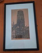 Ets Marinus Johannes Janssen. Laurenstoren Rotterdam, Antiek en Kunst, Ophalen of Verzenden