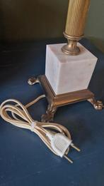 Oude lampenvoet marmer / legering, Ophalen of Verzenden