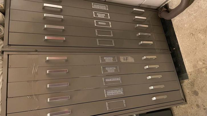 Tekeningladekast 10 laden, Huis en Inrichting, Kasten | Ladekasten, Zo goed als nieuw, Minder dan 100 cm, 25 tot 50 cm, Ophalen