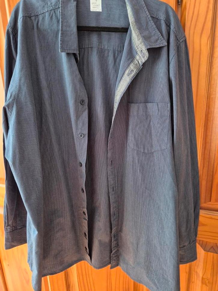 Overhemd lange mouw, 7 van 13, kan tot maat 4xl, Kleding | Heren, Grote Maten, Zo goed als nieuw, Overhemd, Overige kleuren, Ophalen of Verzenden
