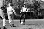Org z/w foto 20x30 cm Johan Cruijff training Ajax 25-04-1986, Verzenden, Nieuw, Ajax, Poster, Plaatje of Sticker