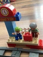 Lego Duplo Ville/ Het station met 2 treinen, brug, station, Ophalen of Verzenden, Zo goed als nieuw, Duplo
