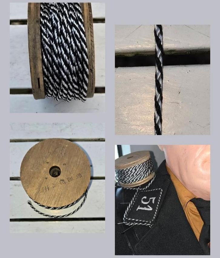 Draad voor  rond de  kraag Duits WO2 uniform., Verzamelen, Militaria | Tweede Wereldoorlog, Kleding of Schoenen, Duitsland, Ophalen of Verzenden