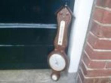 Vintage houten weerstation Barometer Thermometer Hygrometer beschikbaar voor biedingen