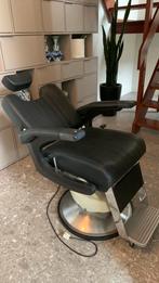 Barberstoel kapperstoel elektrisch. Zwart., Huis en Inrichting, Stoelen, Ophalen, Overige materialen, Gebruikt, Zwart