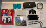 Switch OLED + 2 games (Zelda, Dying light), Spelcomputers en Games, Verzenden, Zo goed als nieuw, Met 1 controller, Switch OLED