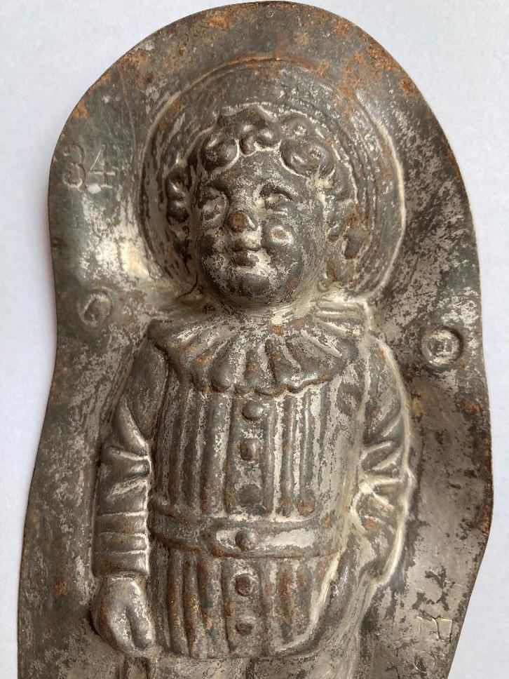 Antieke chocoladevorm, Victoriaanse jongen,  Anton Reiche?, Antiek en Kunst, Curiosa en Brocante, Ophalen of Verzenden