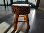 Leuke Kruk met Luipaardprint, Huis en Inrichting, Ophalen, Gebruikt, Hout